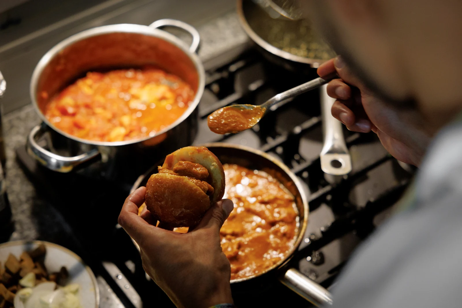 Preparação de uma degustação portuguesa