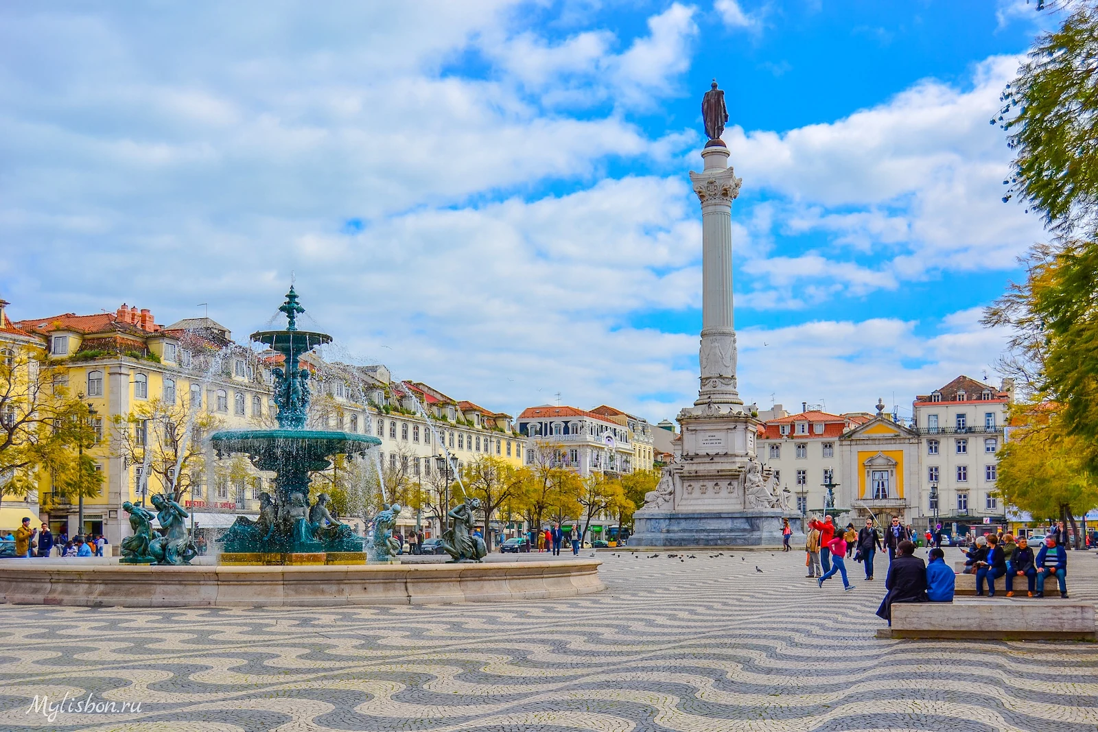 Rossio, no coração de Lisboa.