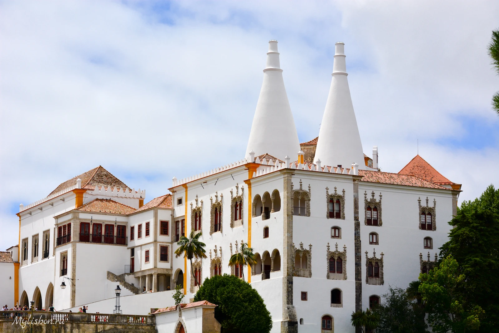 As duas chaminés do Palácio Nacional de Sintra.